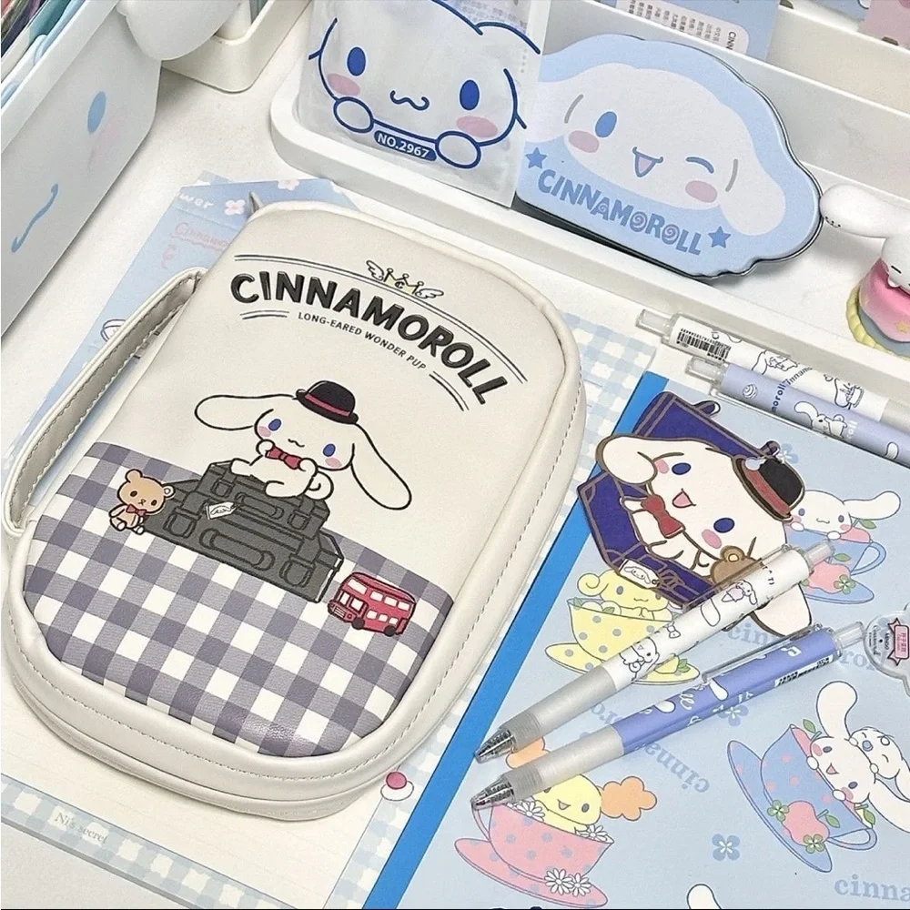 Cinnamoroll multi function storage pouch/ pencil bag